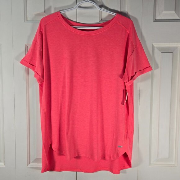 NWT Amazon Essentials Hot Pink Women's Relaxed-Fit Crewneck T-Shirt - Size Large - Picture 1 of 6